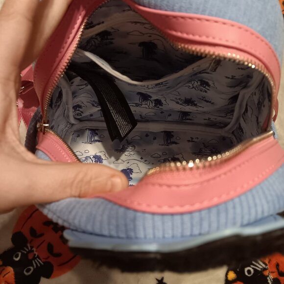 Loungefly Disney Winnie the Pooh Eeyore Peeking Corduroy Mini Backpack - Picture 3 of 4